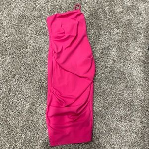 Hot pink dress